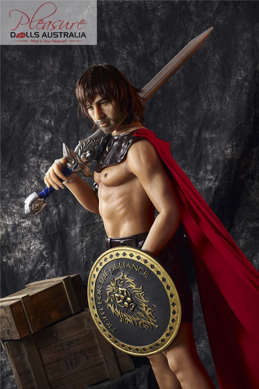 CHARLES (WARRIOR)<br>162cm Irontech Male Sex Doll - Pleasure Dolls Australia