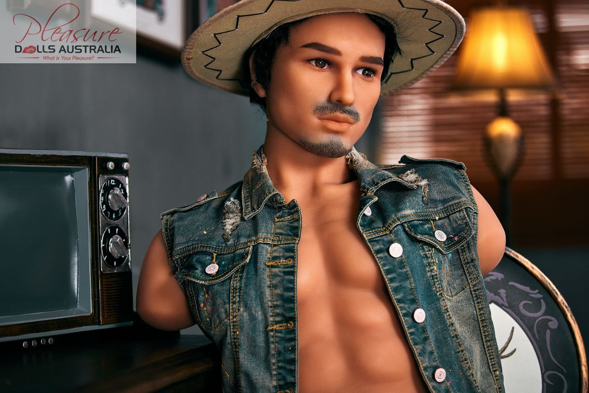 KELVIN <br>100cm Irontech Male Upper Body Sex Torso - Pleasure Dolls Australia
