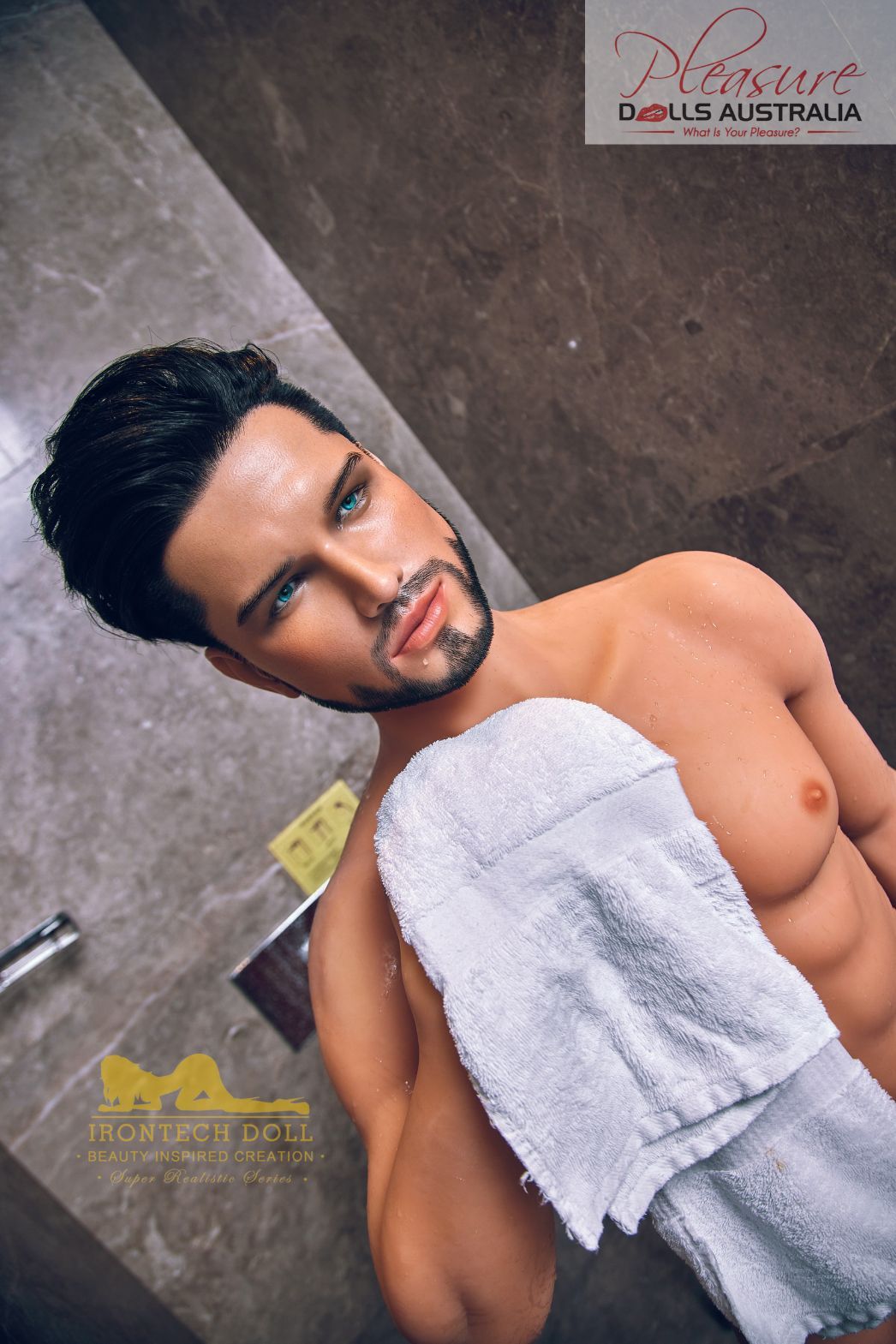 KELVIN (casual)<br>162cm Irontech Male Sex Doll<br>TPE Body / Silicone Head - Pleasure Dolls Australia