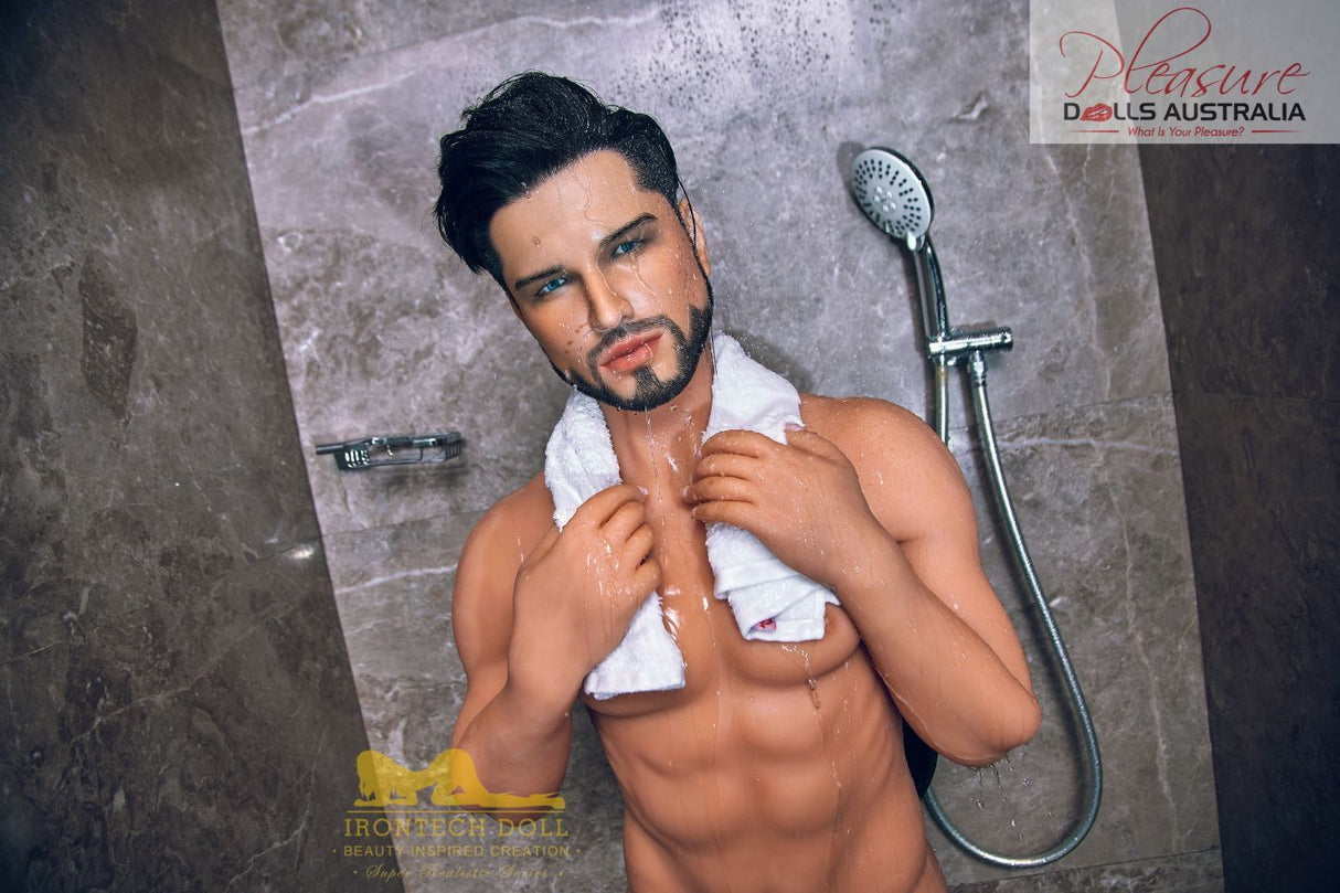 KELVIN (casual)<br>162cm Irontech Male Sex Doll<br>TPE Body / Silicone Head - Pleasure Dolls Australia