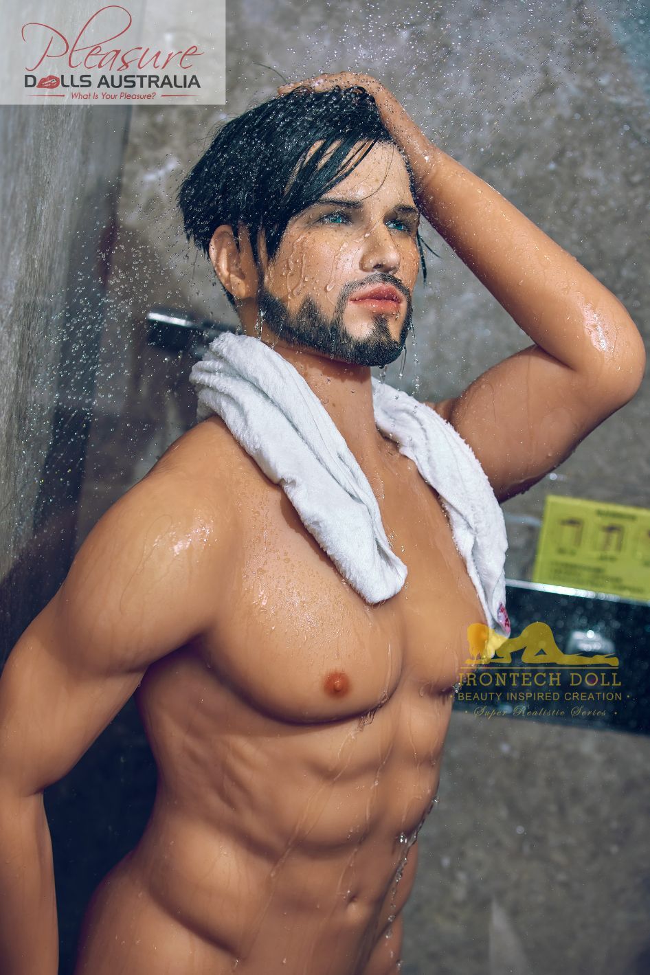 KELVIN (casual)<br>162cm Irontech Male Sex Doll<br>TPE Body / Silicone Head - Pleasure Dolls Australia