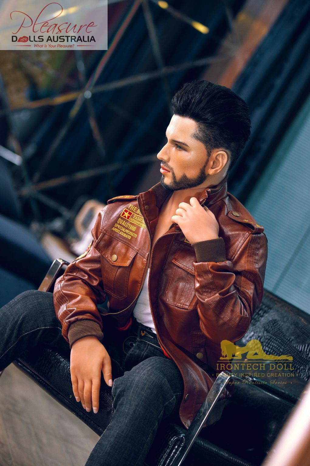 KELVIN (casual)<br>162cm Irontech Male Sex Doll<br>TPE Body / Silicone Head - Pleasure Dolls Australia