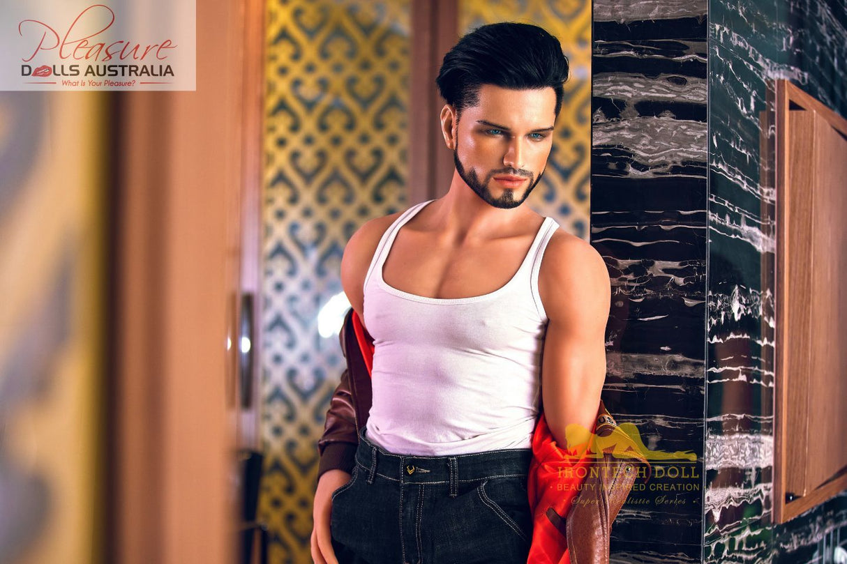 KELVIN (casual)<br>162cm Irontech Male Sex Doll<br>TPE Body / Silicone Head - Pleasure Dolls Australia