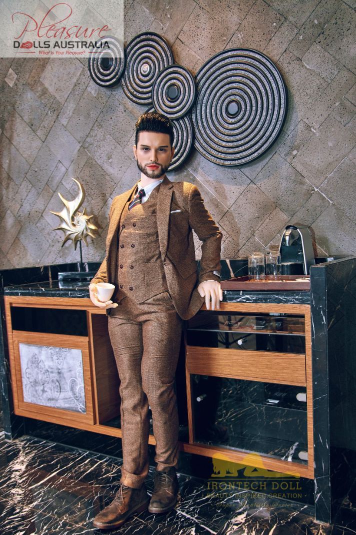 KELVIN (suit)<br>162cm Irontech Male Sex Doll<br>TPE Body / Silicone Head - Pleasure Dolls Australia