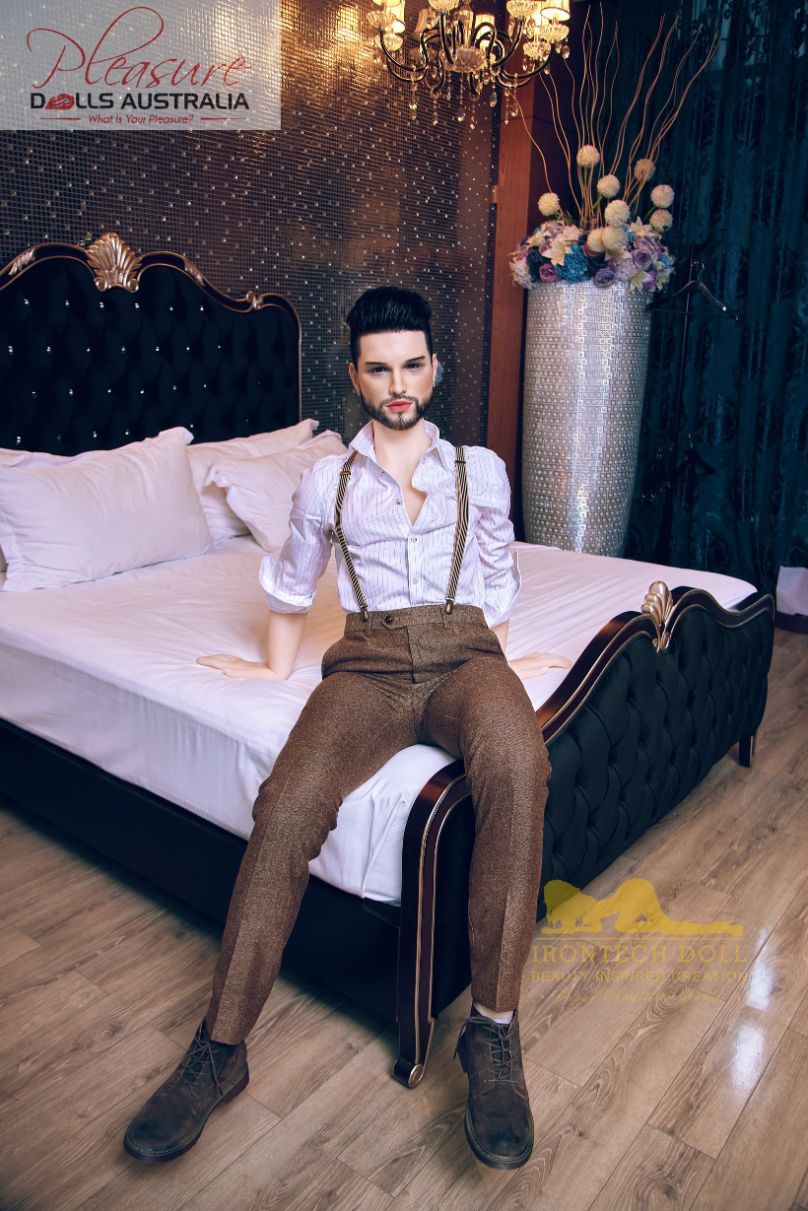 KELVIN (suit)<br>162cm Irontech Male Sex Doll<br>TPE Body / Silicone Head - Pleasure Dolls Australia