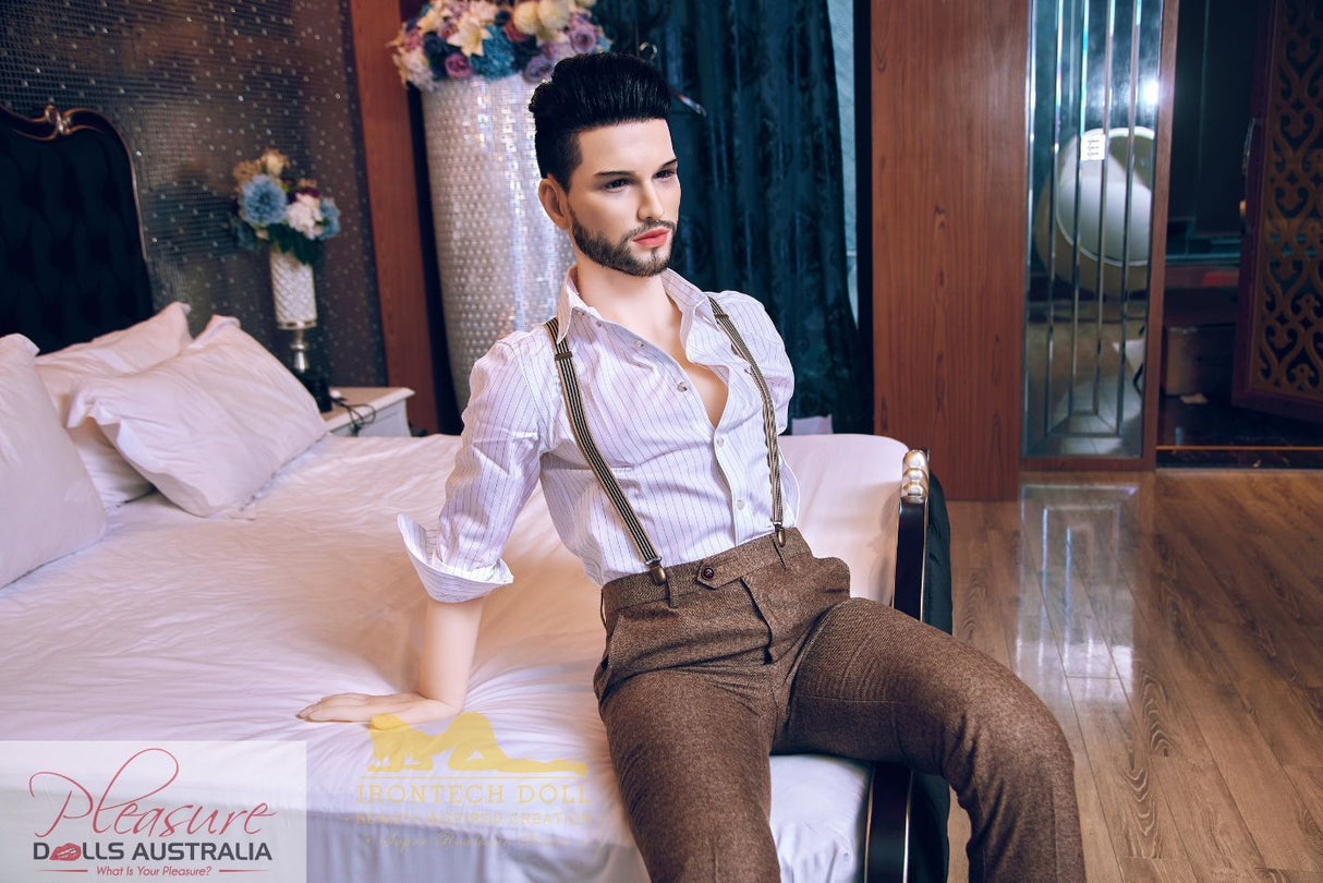 KELVIN (suit)<br>162cm Irontech Male Sex Doll<br>TPE Body / Silicone Head - Pleasure Dolls Australia