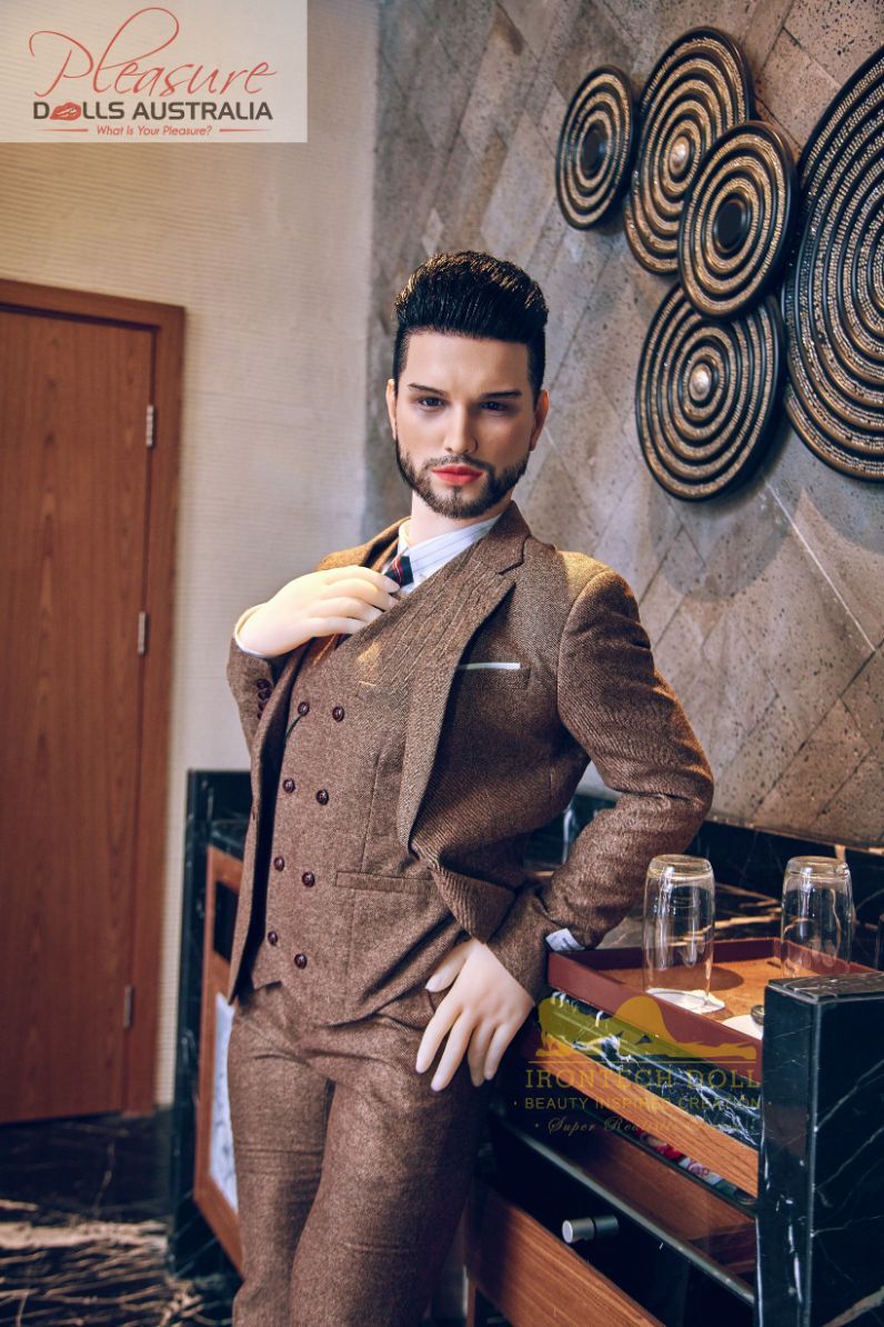 KELVIN (suit)<br>162cm Irontech Male Sex Doll<br>TPE Body / Silicone Head - Pleasure Dolls Australia