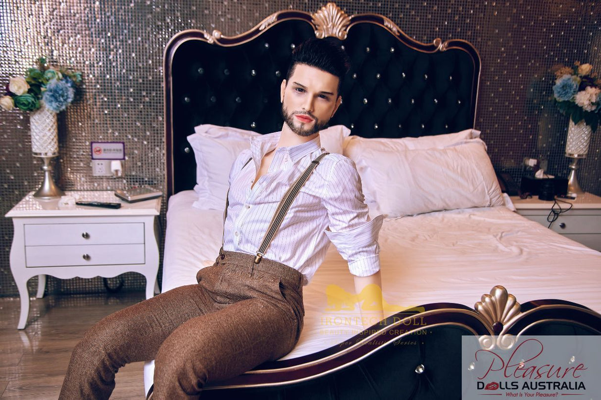 KELVIN (suit)<br>162cm Irontech Male Sex Doll<br>TPE Body / Silicone Head - Pleasure Dolls Australia