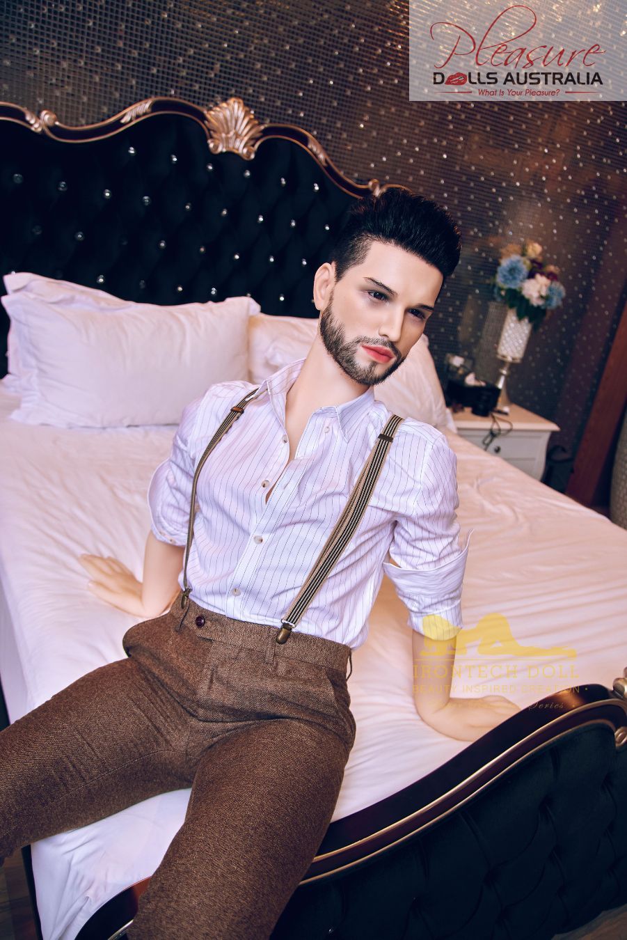 KELVIN (suit)<br>162cm Irontech Male Sex Doll<br>TPE Body / Silicone Head - Pleasure Dolls Australia