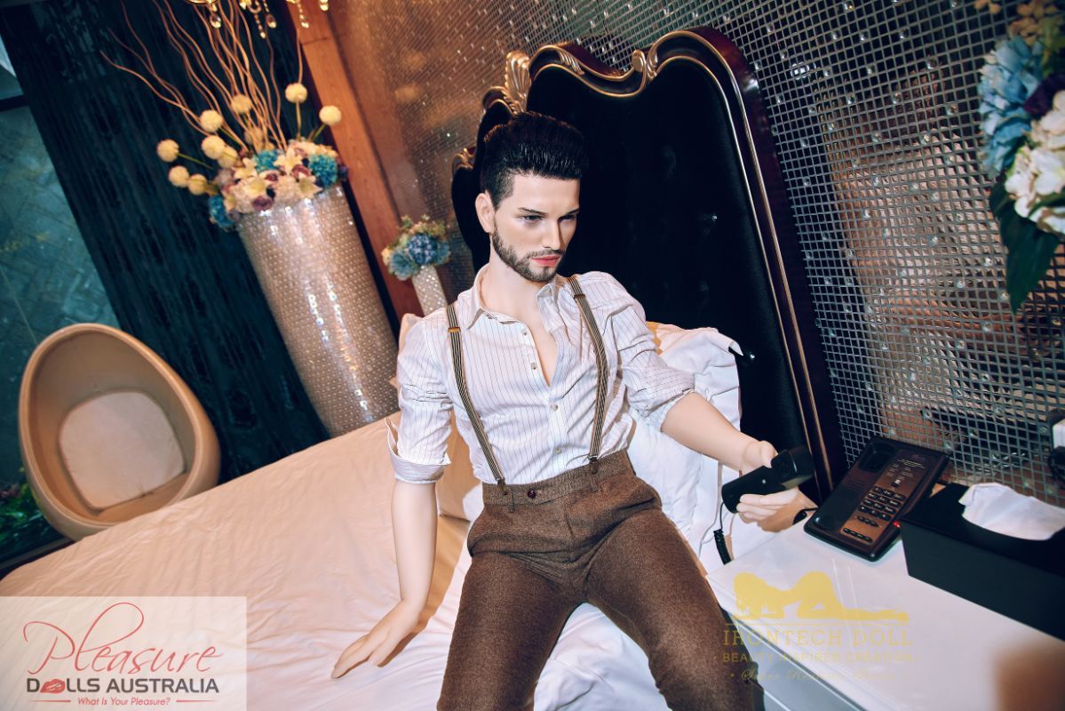 KELVIN (suit)<br>162cm Irontech Male Sex Doll<br>TPE Body / Silicone Head - Pleasure Dolls Australia