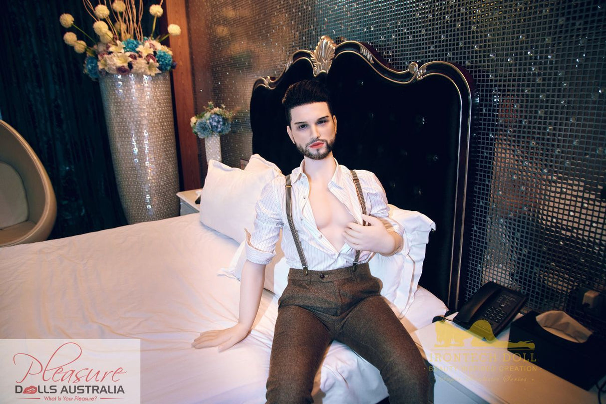 KELVIN (suit)<br>162cm Irontech Male Sex Doll<br>TPE Body / Silicone Head - Pleasure Dolls Australia
