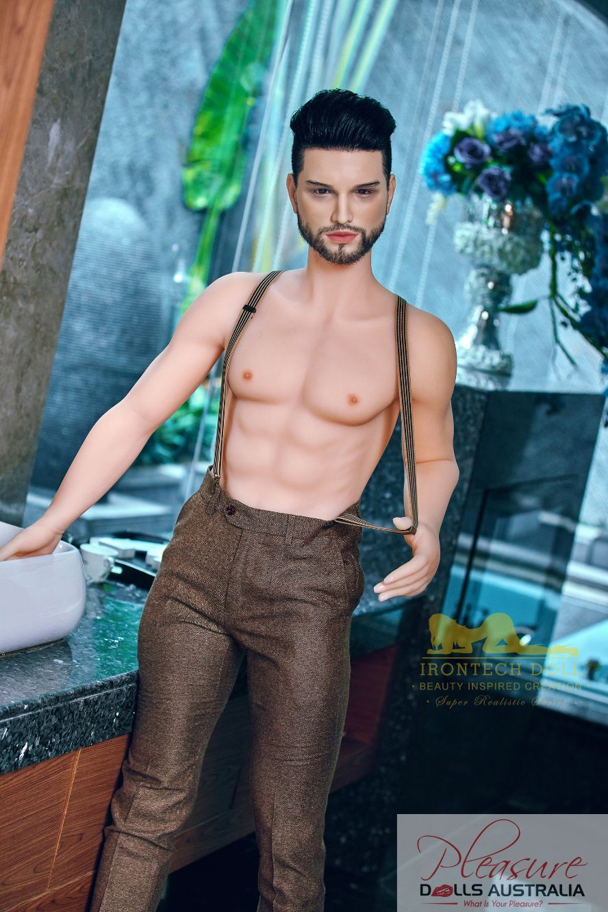 KELVIN (suit)<br>162cm Irontech Male Sex Doll<br>TPE Body / Silicone Head - Pleasure Dolls Australia