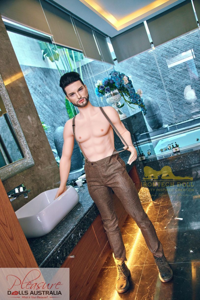 KELVIN (suit)<br>162cm Irontech Male Sex Doll<br>TPE Body / Silicone Head - Pleasure Dolls Australia