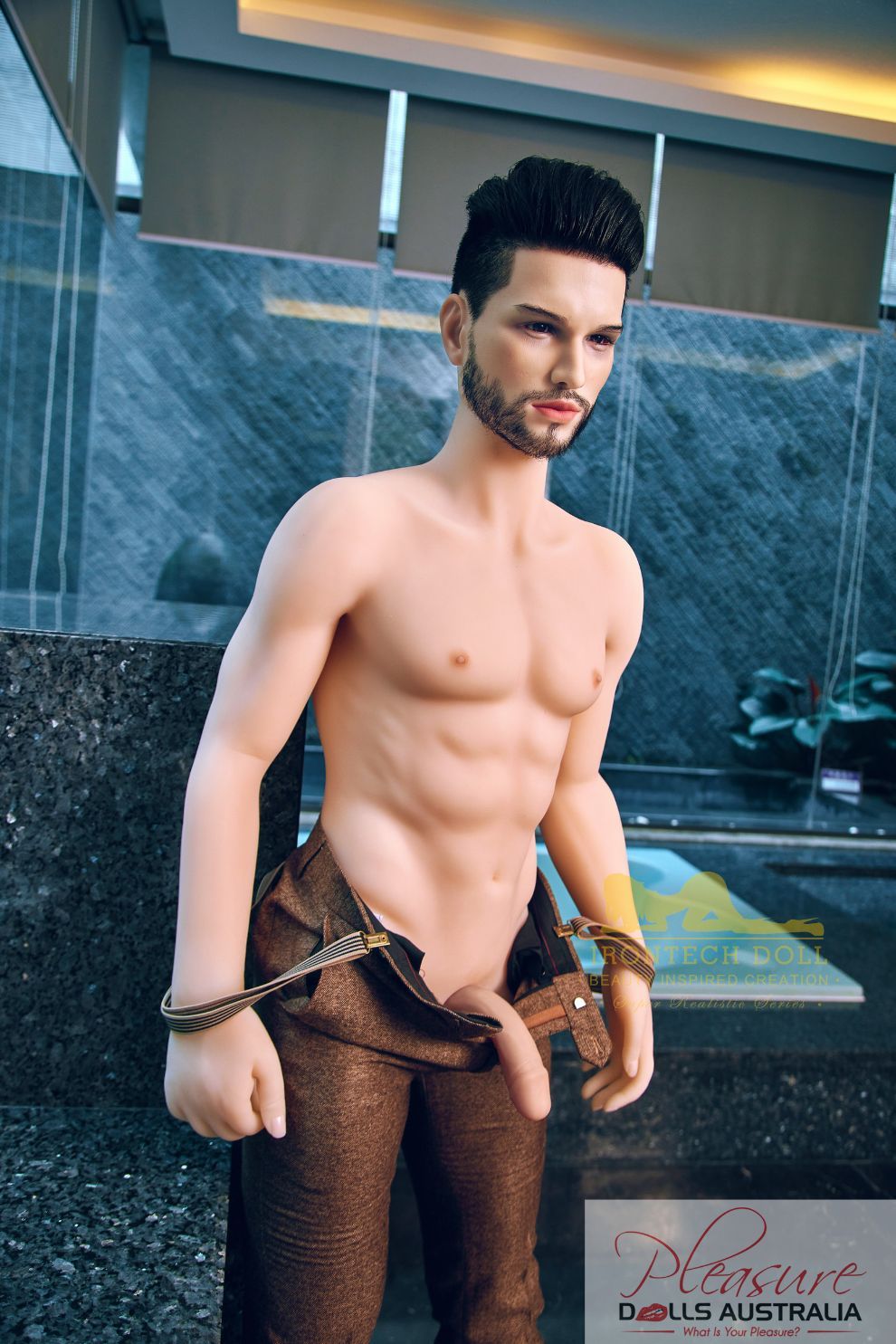 KELVIN (suit)<br>162cm Irontech Male Sex Doll<br>TPE Body / Silicone Head - Pleasure Dolls Australia