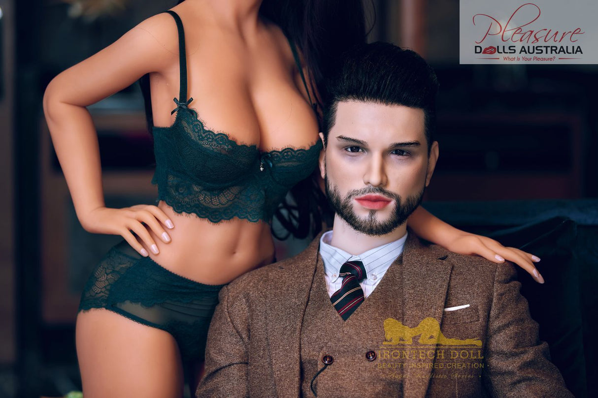 KELVIN (suit)<br>162cm Irontech Male Sex Doll<br>TPE Body / Silicone Head - Pleasure Dolls Australia