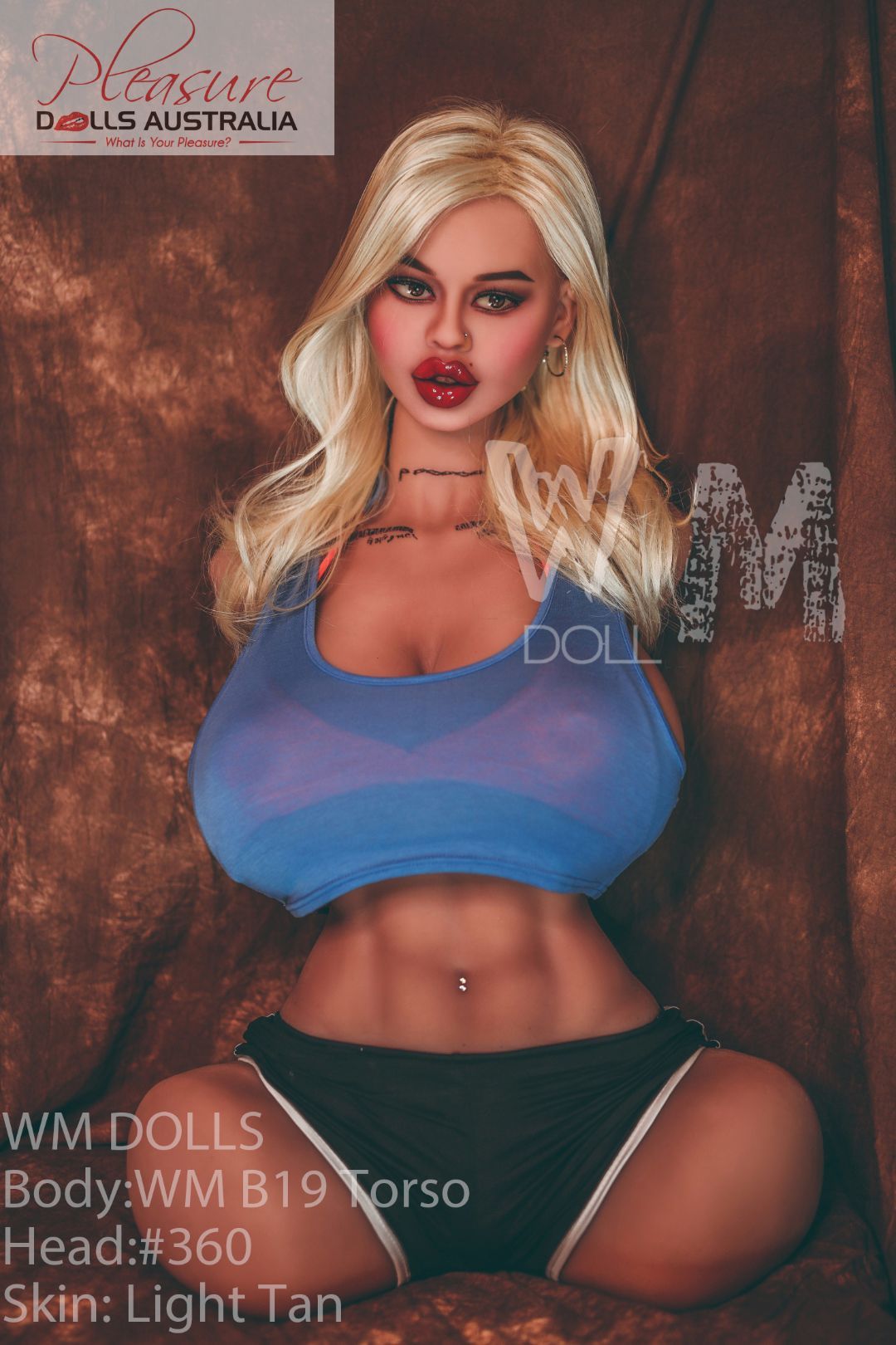 BILYANA - 82cm WM Dolls 'Nipple Sex' <br>Upper Body Sex Torso - Pleasure Dolls Australia