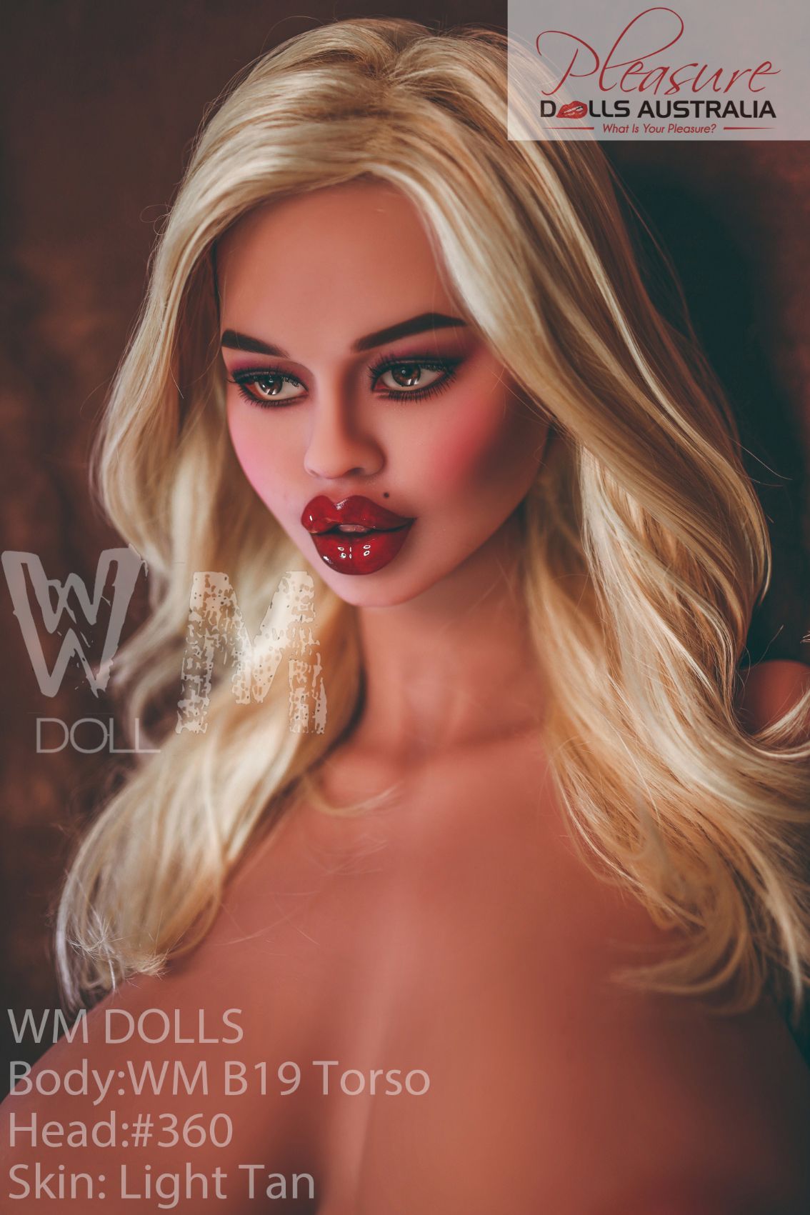 BILYANA - 82cm WM Dolls 'Nipple Sex' <br>Upper Body Sex Torso - Pleasure Dolls Australia