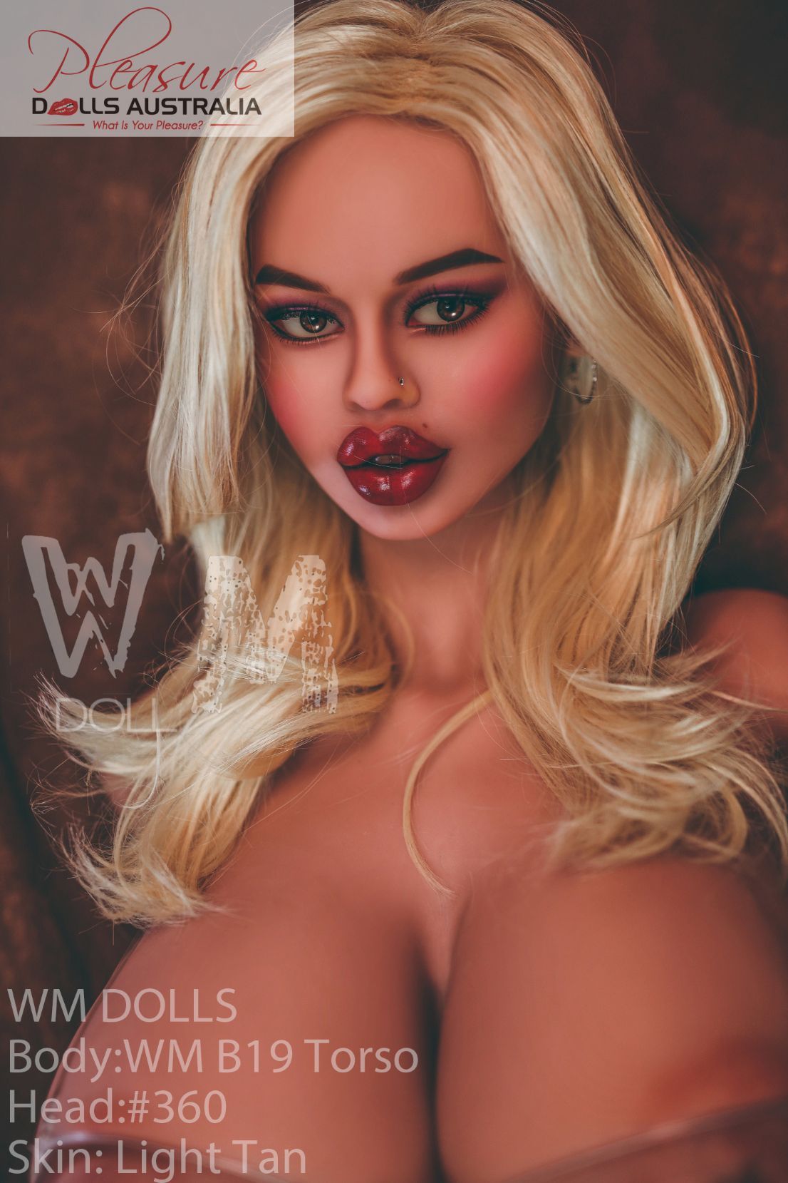 BILYANA - 82cm WM Dolls 'Nipple Sex' <br>Upper Body Sex Torso - Pleasure Dolls Australia