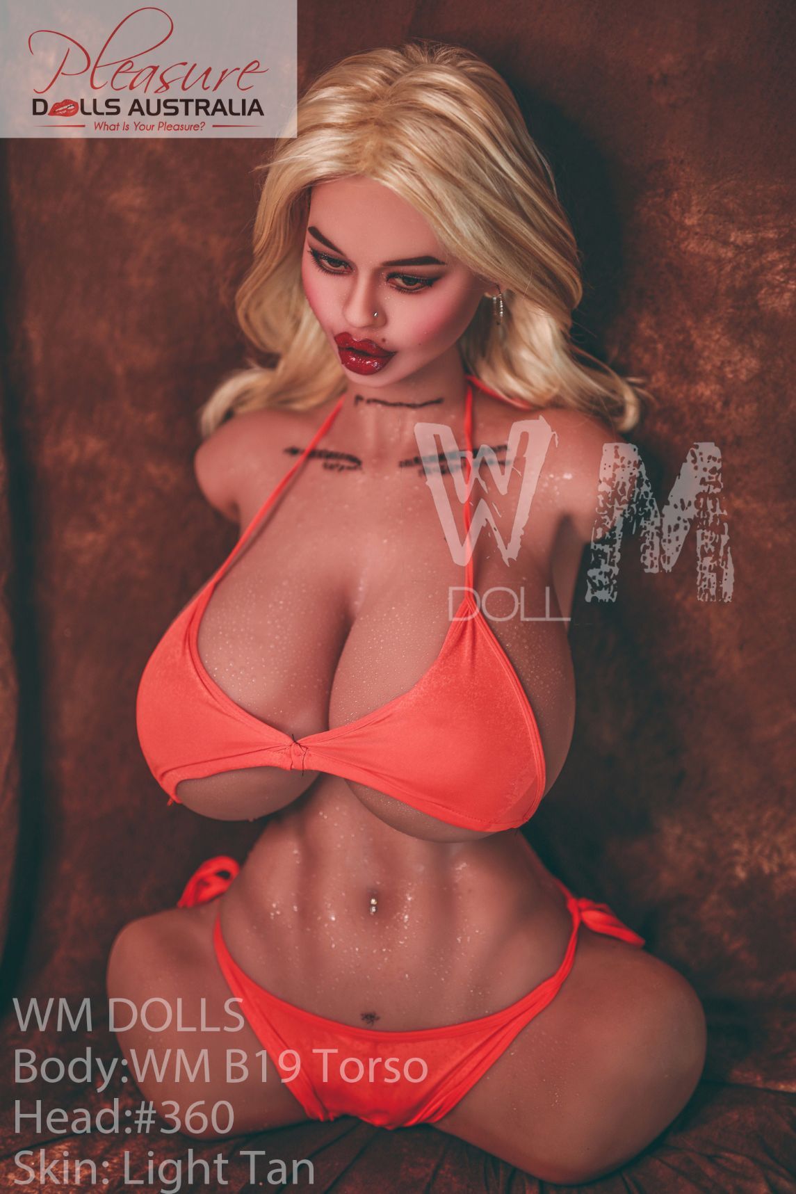 BILYANA - 82cm WM Dolls 'Nipple Sex' <br>Upper Body Sex Torso - Pleasure Dolls Australia