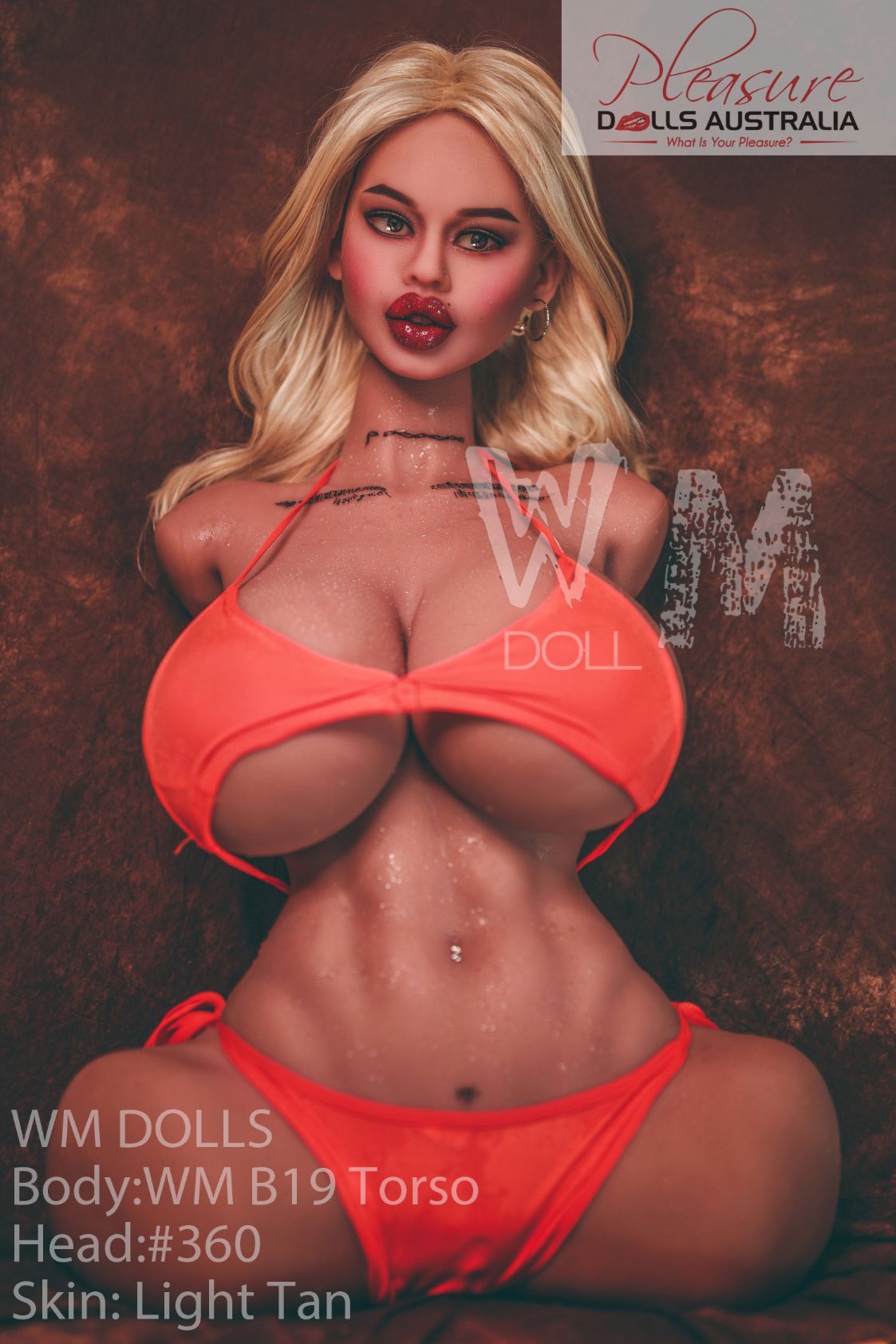 BILYANA - 82cm WM Dolls 'Nipple Sex' <br>Upper Body Sex Torso - Pleasure Dolls Australia