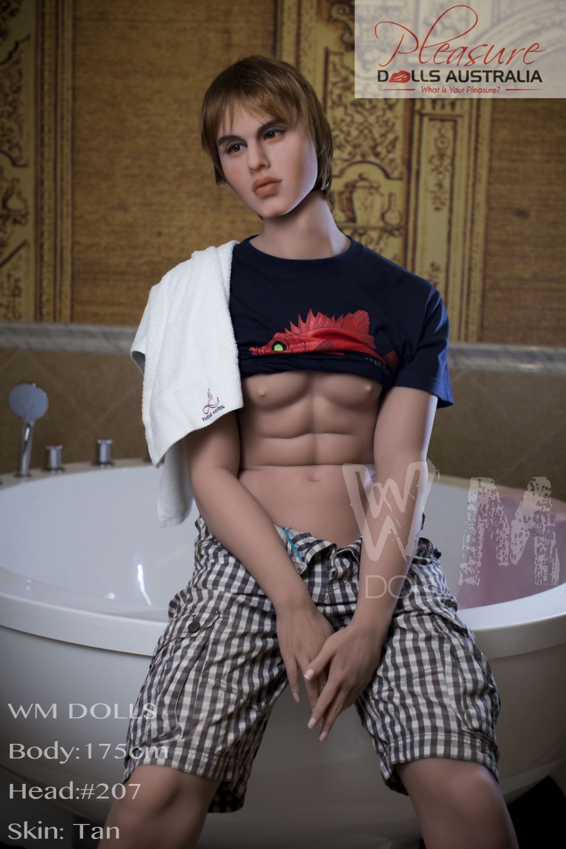 RYAN - 175cm<br>WM Male Sex Doll - Pleasure Dolls Australia