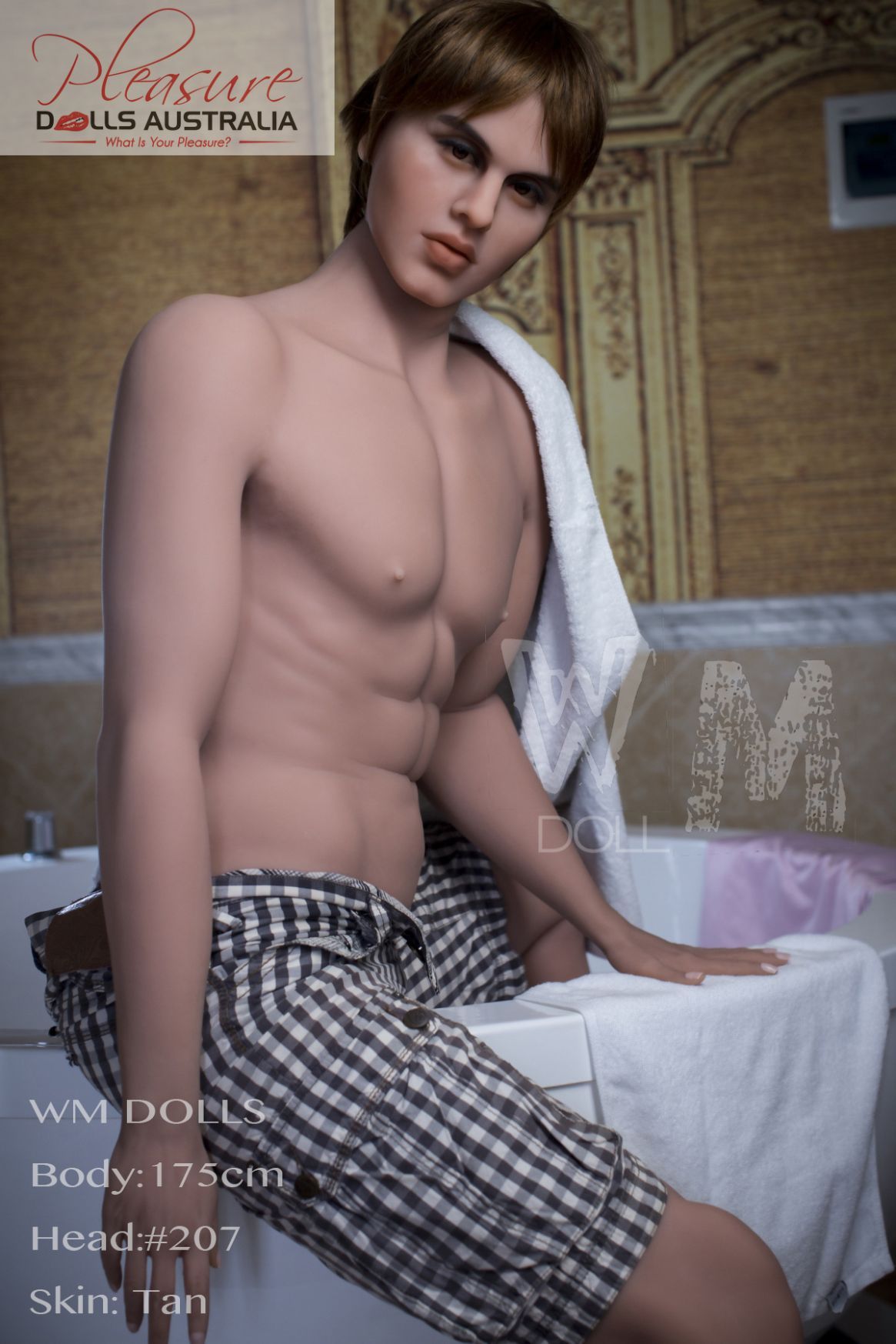 RYAN - 175cm<br>WM Male Sex Doll - Pleasure Dolls Australia