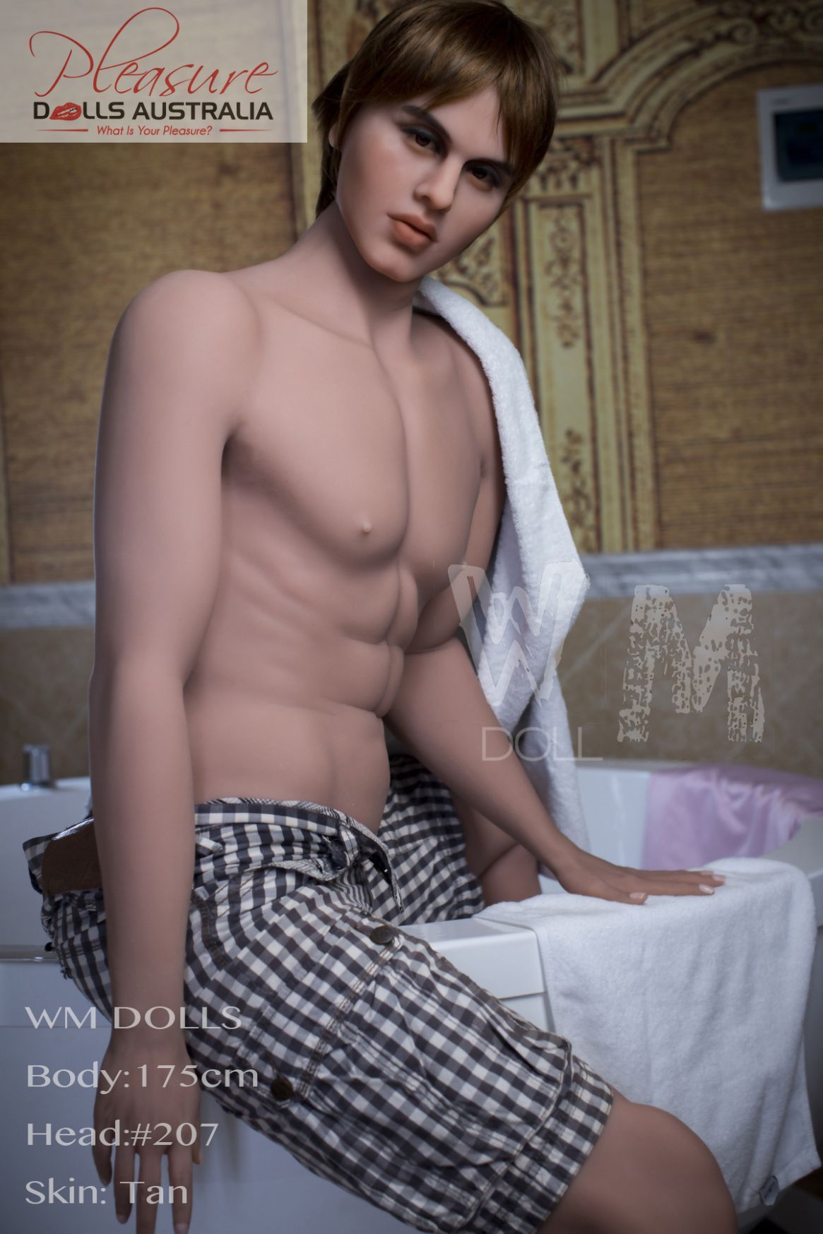 RYAN - 175cm<br>WM Male Sex Doll - Pleasure Dolls Australia